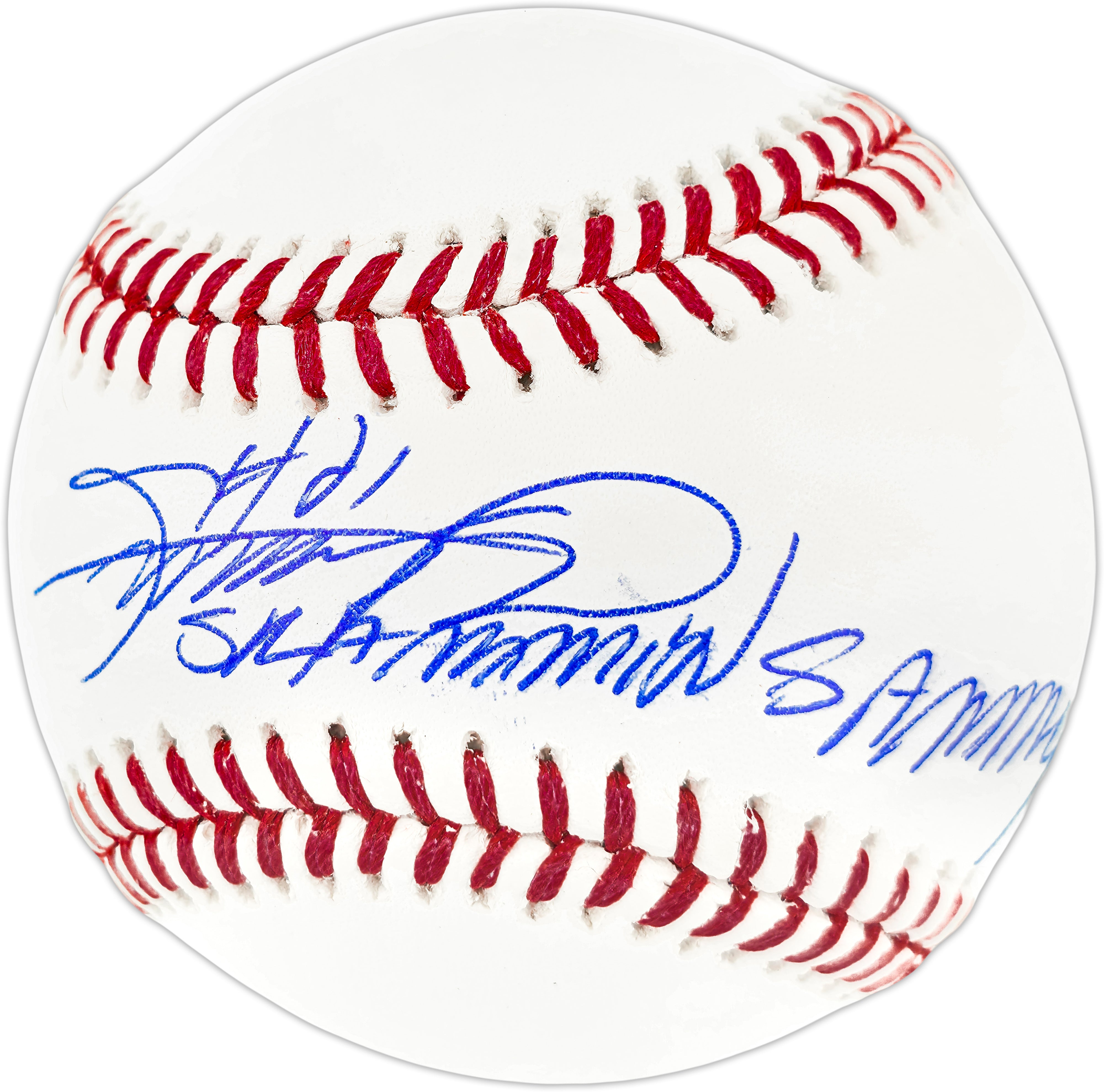 Chicago Cubs Sammy Sosa Autographed Official MLB Baseball "Slammin Sammy" Inscription - BAS Witnessed
