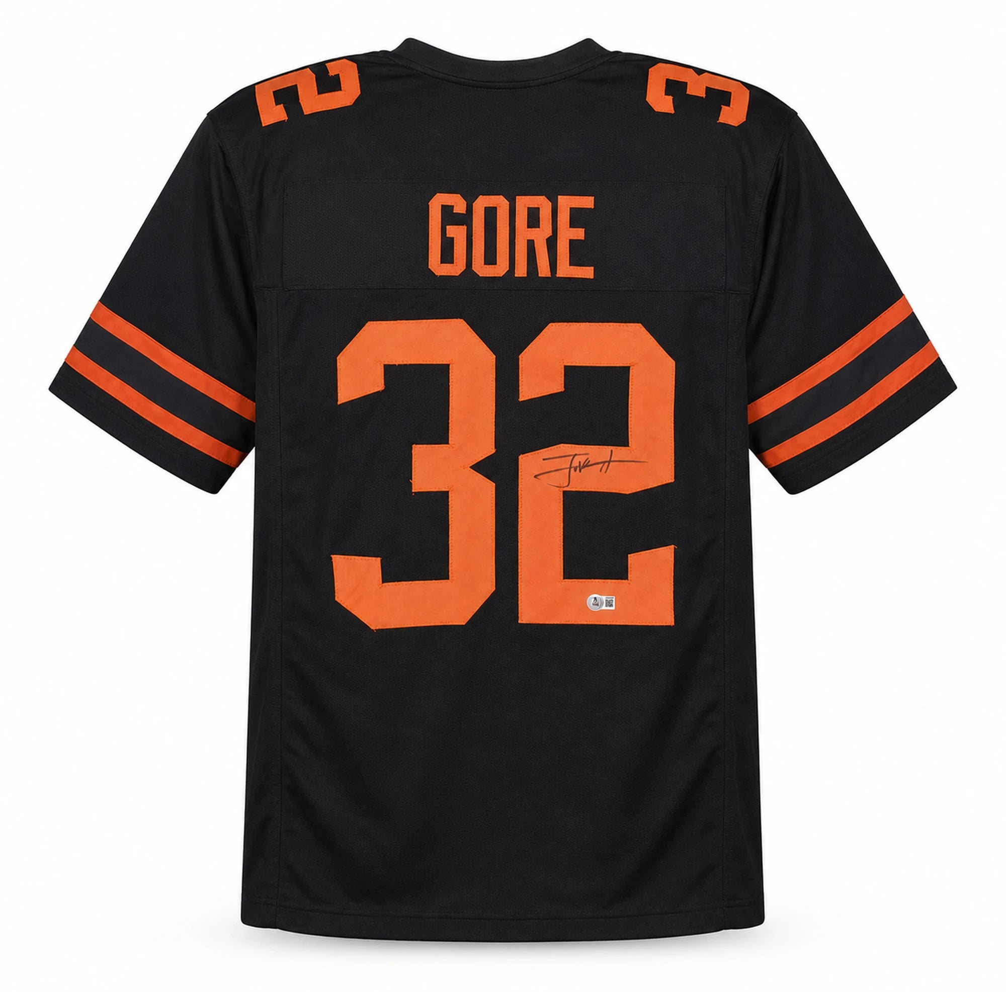 Miami Hurricanes Frank Gore Autographed Custom Black Football Jersey - BAS Witnessed