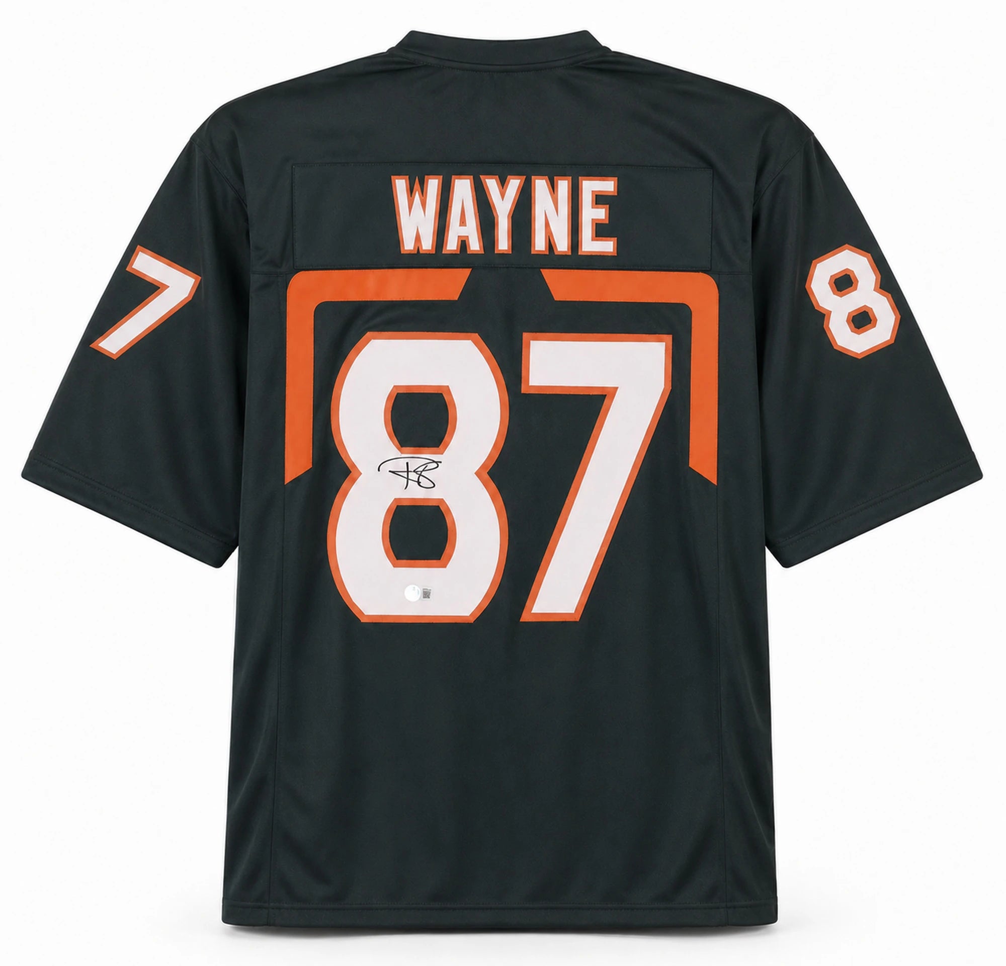 Miami Hurricanes Reggie Wayne Autographed Custom Green Football Jersey - BAS Witnessed