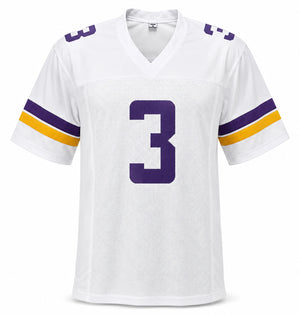 Jordan Addison Autographed Minnesota Vikings White Custom Football Jersey - JSA Witness Authenticated