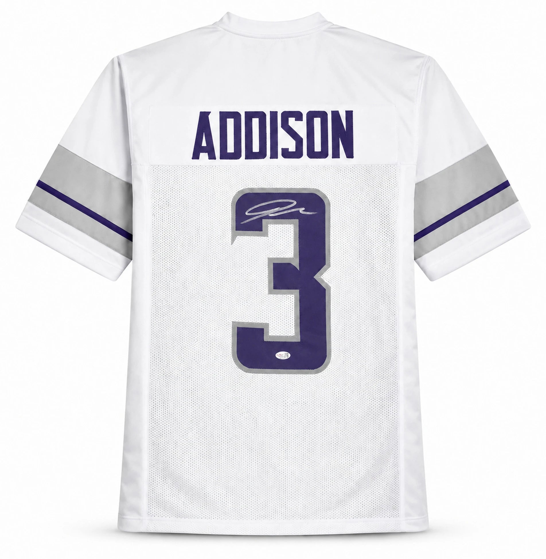 Jordan Addison Autographed Minnesota Vikings White Custom Football Jersey - JSA Witness Authenticated