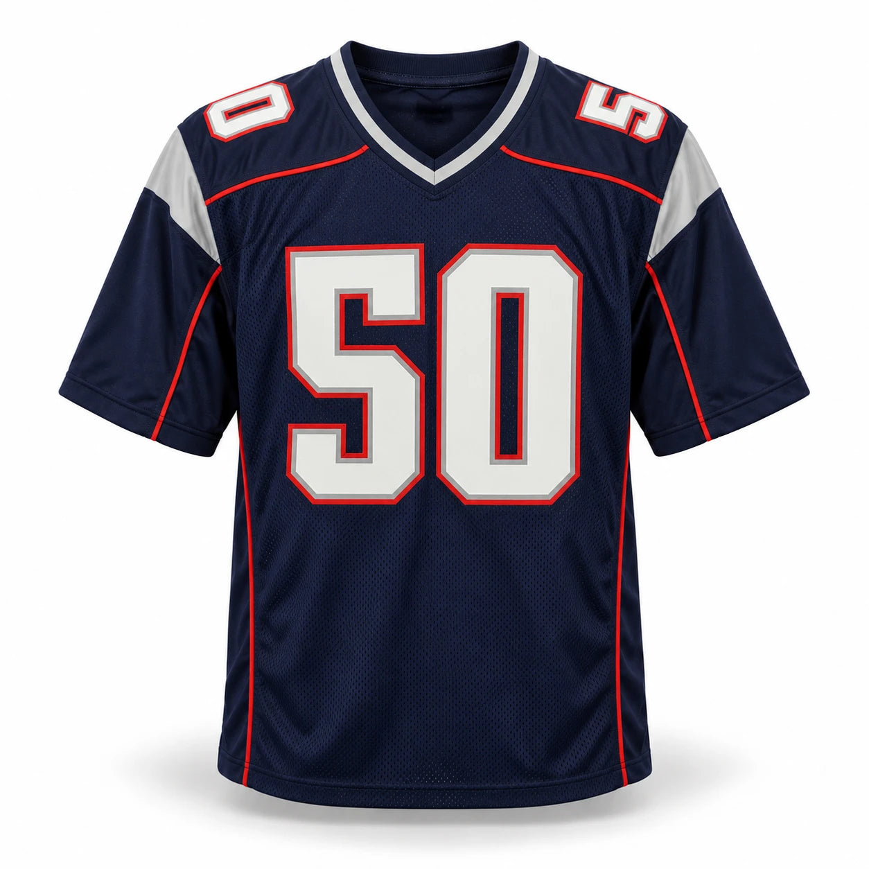 Mike Vrabel Autographed New England Patriots Blue Custom Football Jersey (Size XL) - James Spence Authentication (JSA) Witnessed