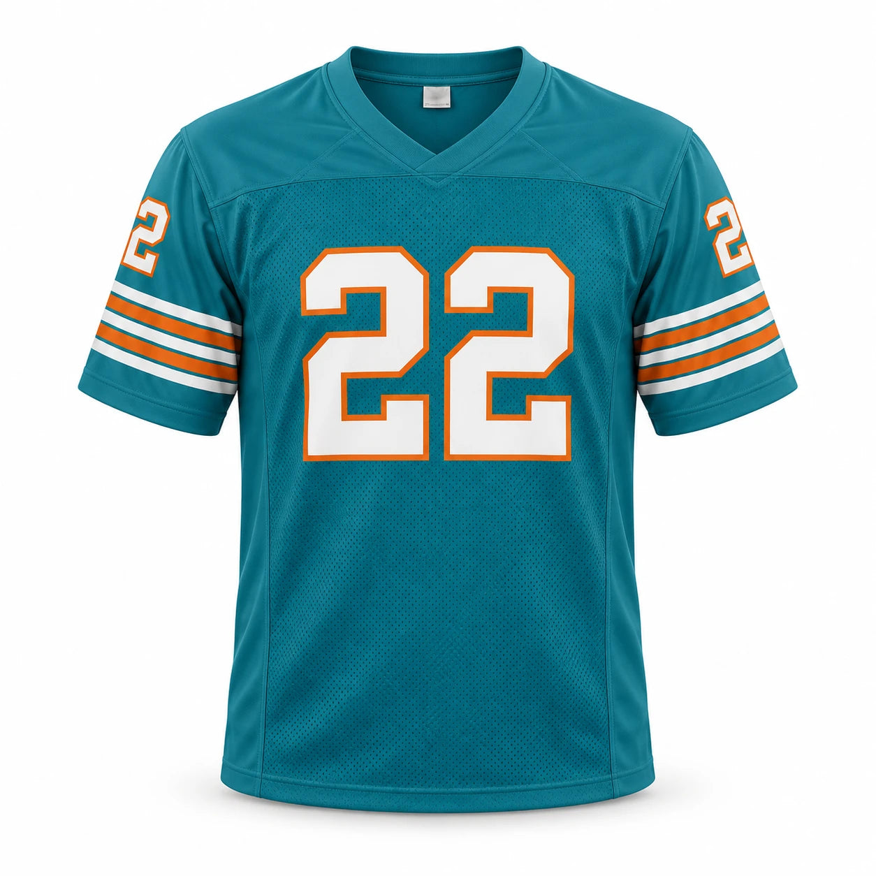 Mercury Morris Autographed Miami Dolphins Teal Custom Football Jersey (Size XL) - James Spence Authentication (JSA)