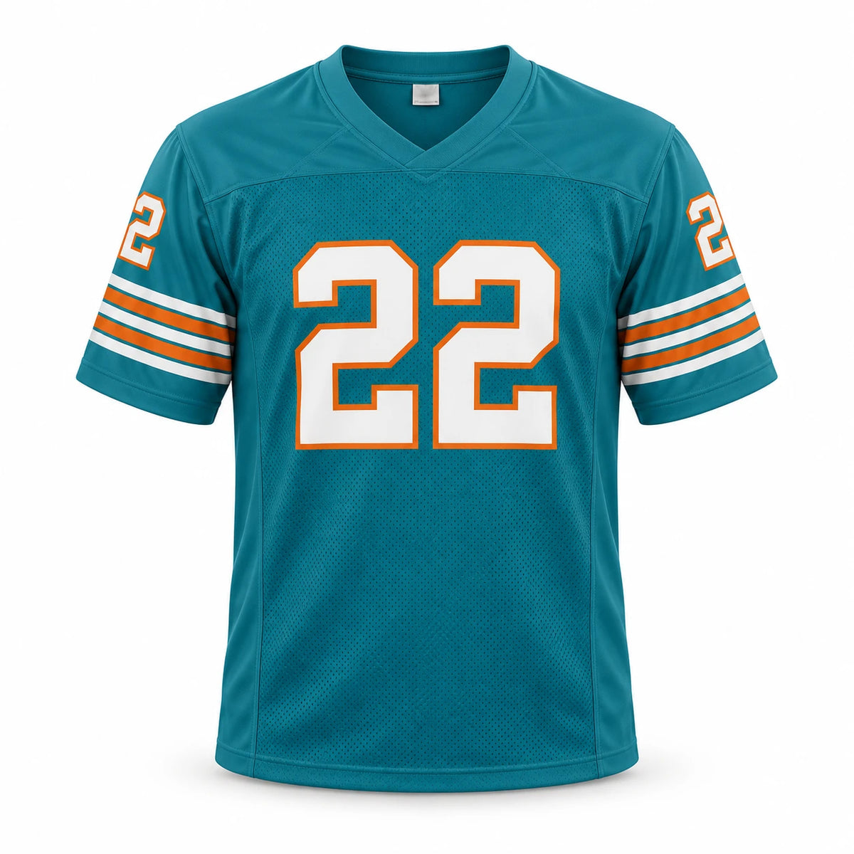Mercury Morris Autographed Miami Dolphins Teal Custom Football Jersey (Size XL) - James Spence Authentication (JSA)