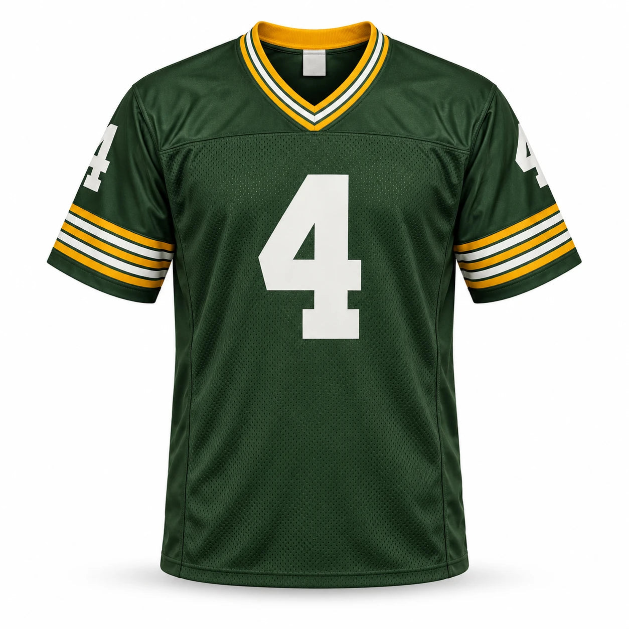 Brett Favre Autographed Green Bay Packers Green Custom Football Jersey (Size XL, Signature Flaw) - Beckett BAS Witness Authenticated