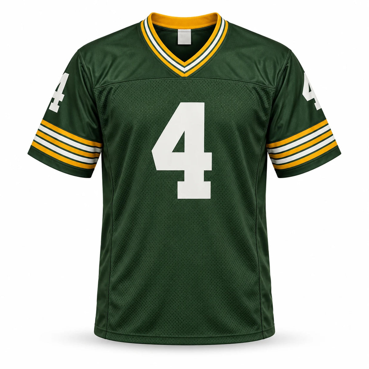 Brett Favre Autographed Green Bay Packers Green Custom Football Jersey (Size XL, Signature Flaw) - Beckett BAS Witness Authenticated