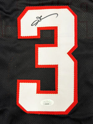 Allen Iverson Autographed Philadelphia 76ers Black Custom Basketball Jersey (Size XL) - JSA Authenticated
