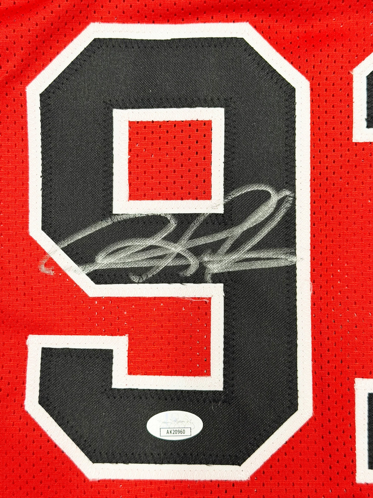 Dennis Rodman Autographed Chicago Bulls Red Custom Basketball Jersey (Size XL) - JSA Authenticated
