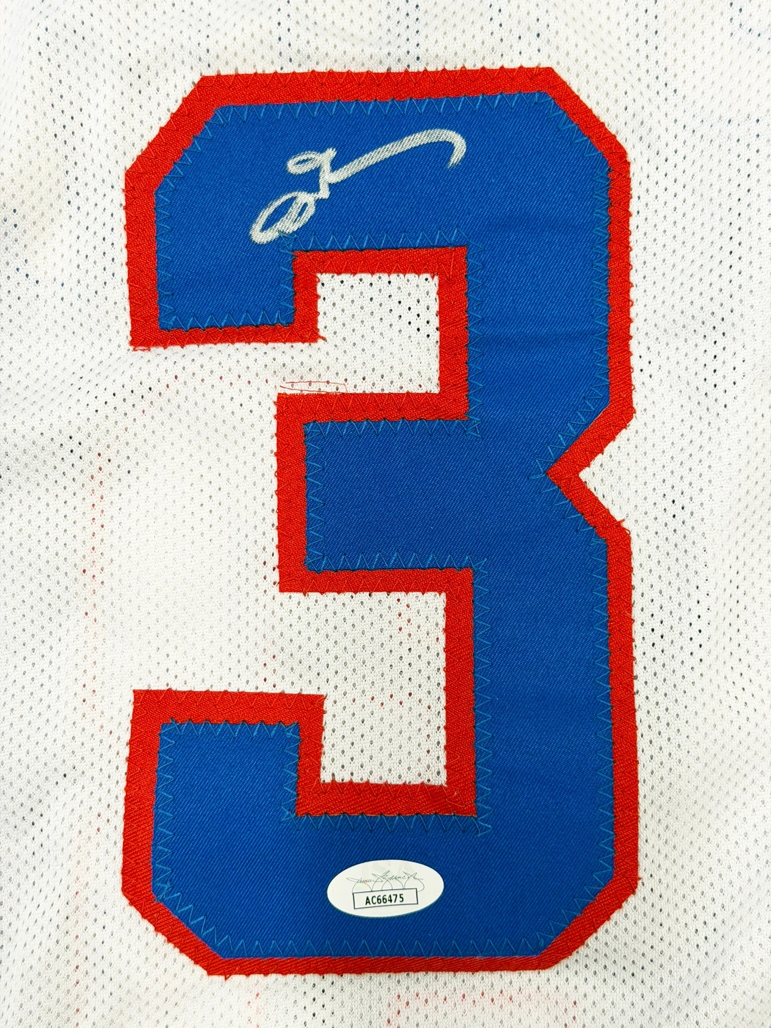 Allen Iverson Autographed Philadelphia 76ers White Custom Basketball Jersey (Size XL) - JSA Authenticated