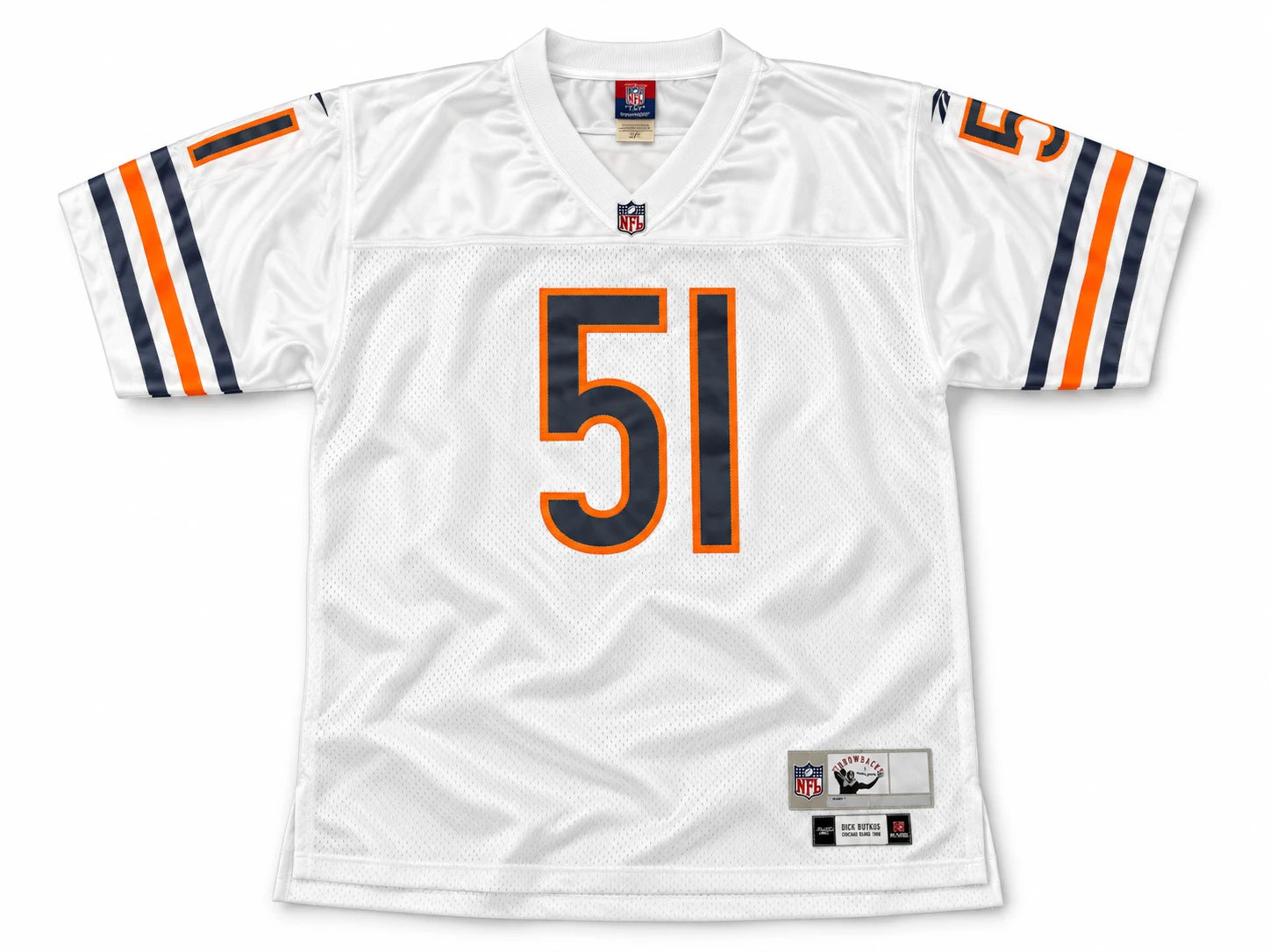 Dick Butkus Autographed Chicago Bears White Reebok Gridiron Classics Jersey JSA Authenticated