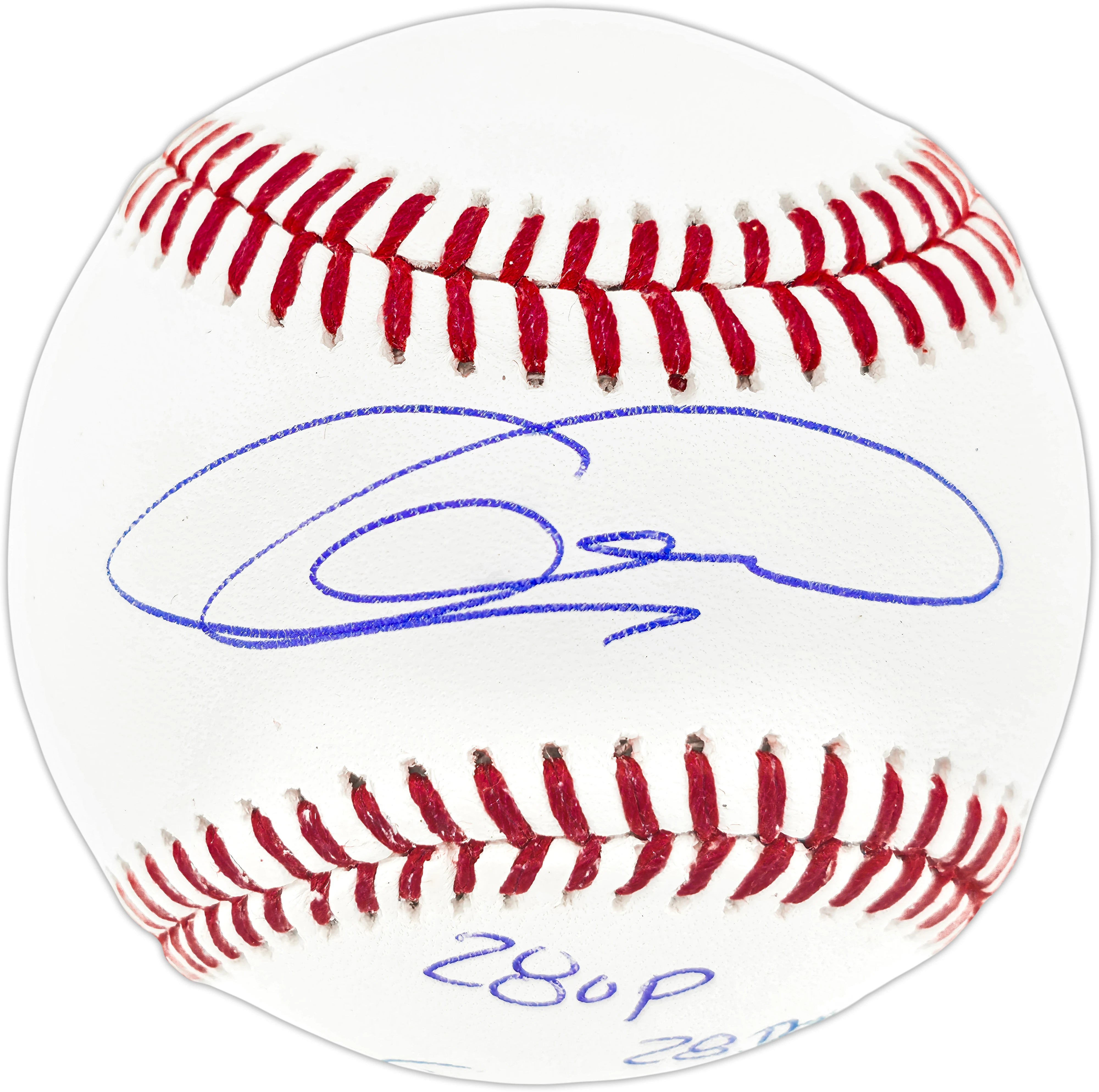 Armando Galarraga Autographed Detroit Tigers Official Major League Baseball with "28 Up, 28 Down" Inscription - JSA Authenticated