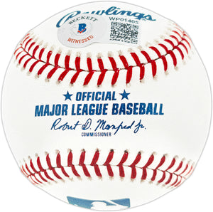 Dwight "Doc" Gooden Autographed New York Mets Official Major League Baseball - Beckett BAS Witnessed