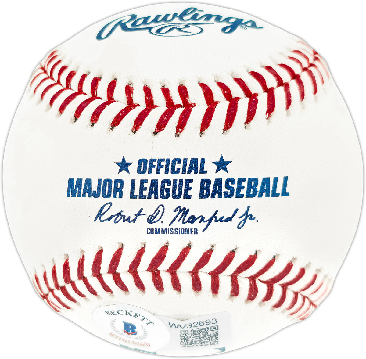 Rickey Henderson Autographed Oakland Athletics Official Major League Baseball - Beckett BAS Witness Authenticated