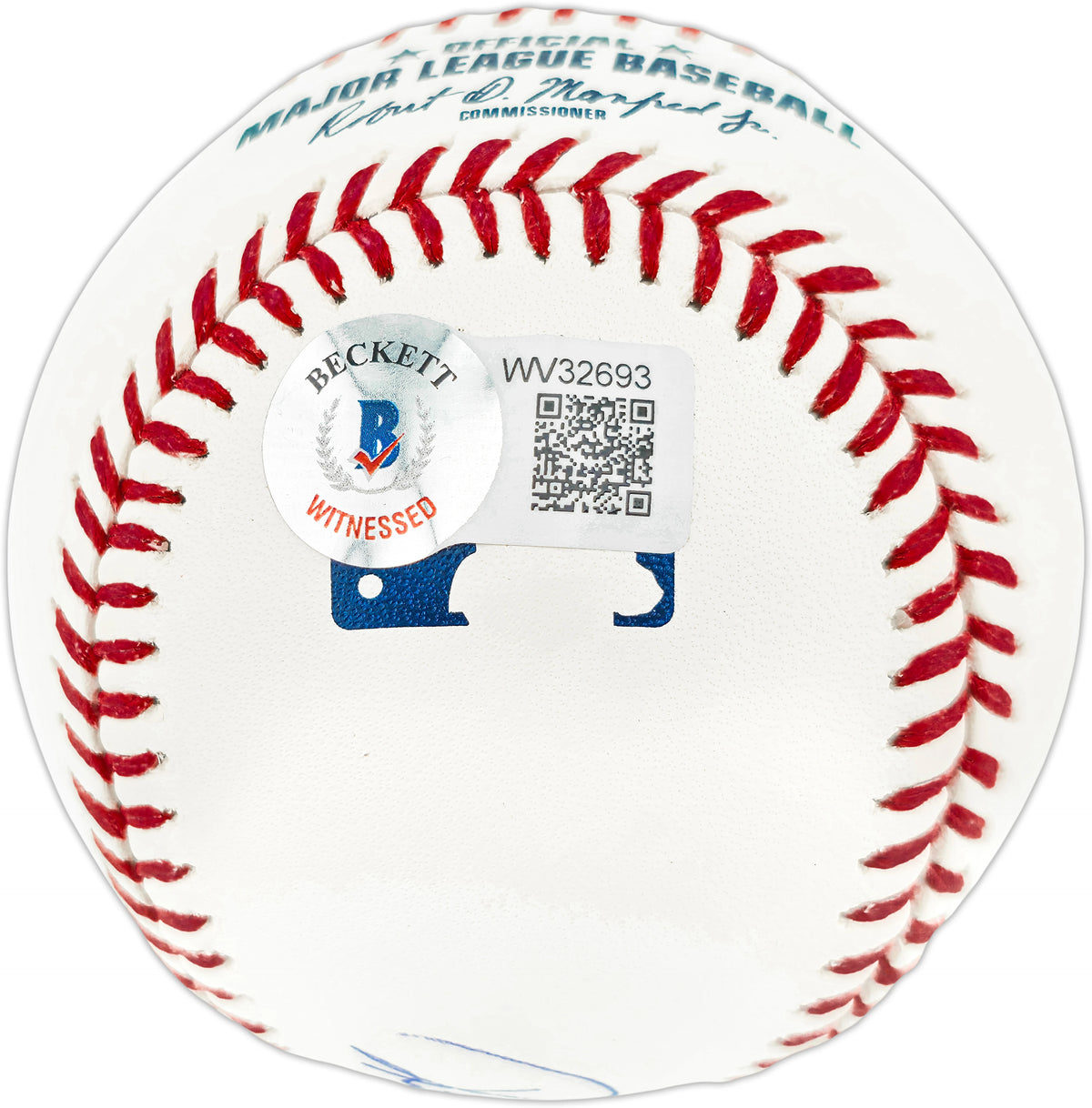Rickey Henderson Autographed Oakland Athletics Official Major League Baseball - Beckett BAS Witness Authenticated