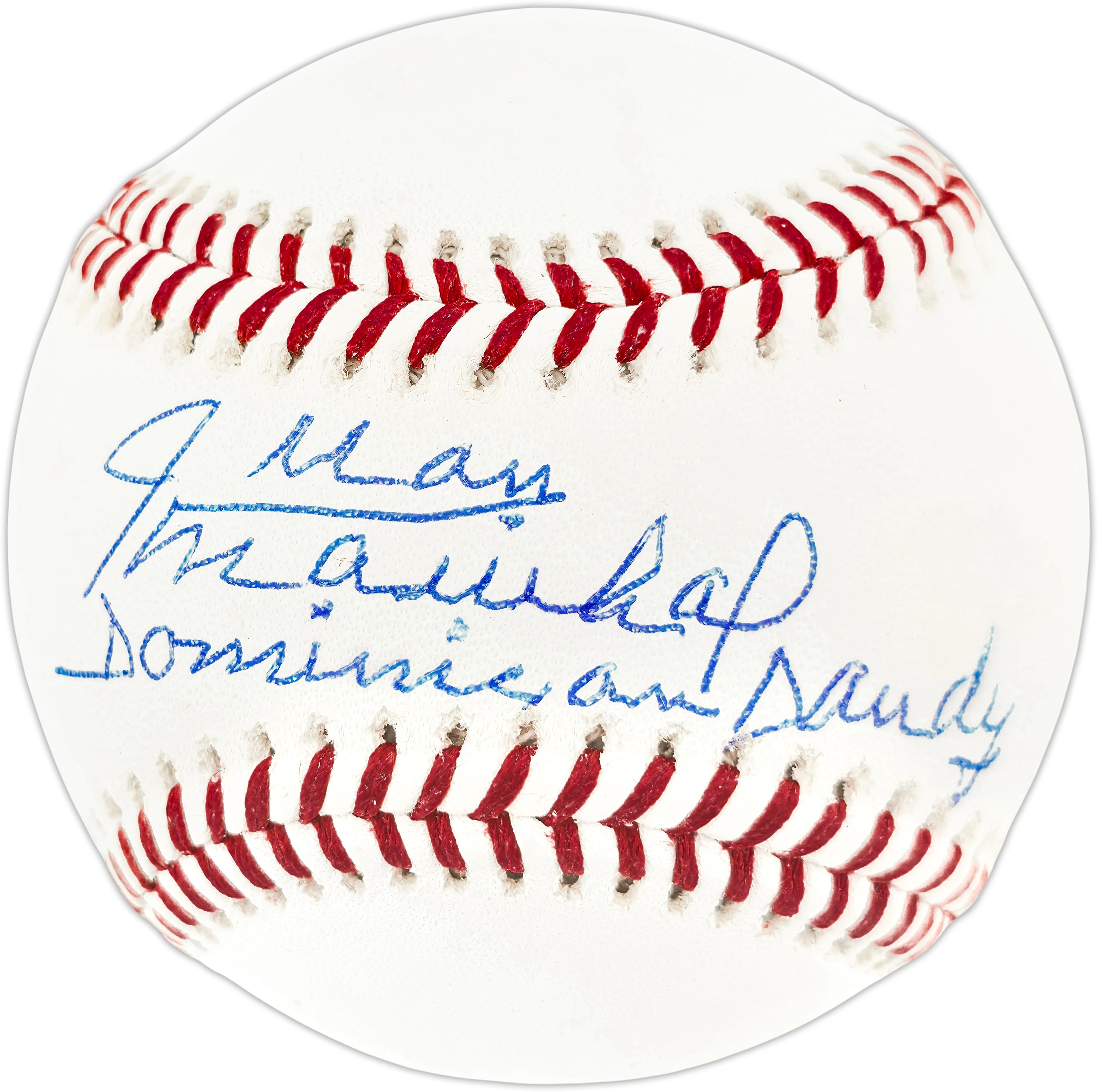 Juan Marichal Autographed San Francisco Giants Official Major League Baseball ("Dominican Dandy" Inscription) - James Spence Authentication (JSA)