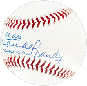 Juan Marichal Autographed San Francisco Giants Official Major League Baseball ("Dominican Dandy" Inscription) - James Spence Authentication (JSA)
