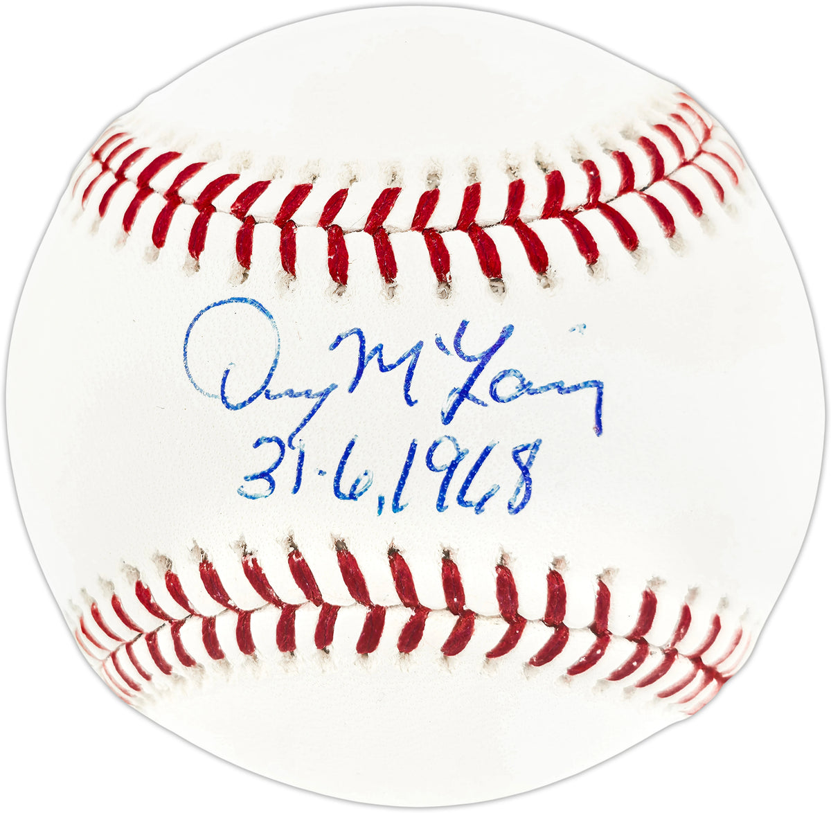 Denny McLain Autographed Detroit Tigers Official Major League Baseball ("31-6 1968" Inscription) - JSA Authenticated