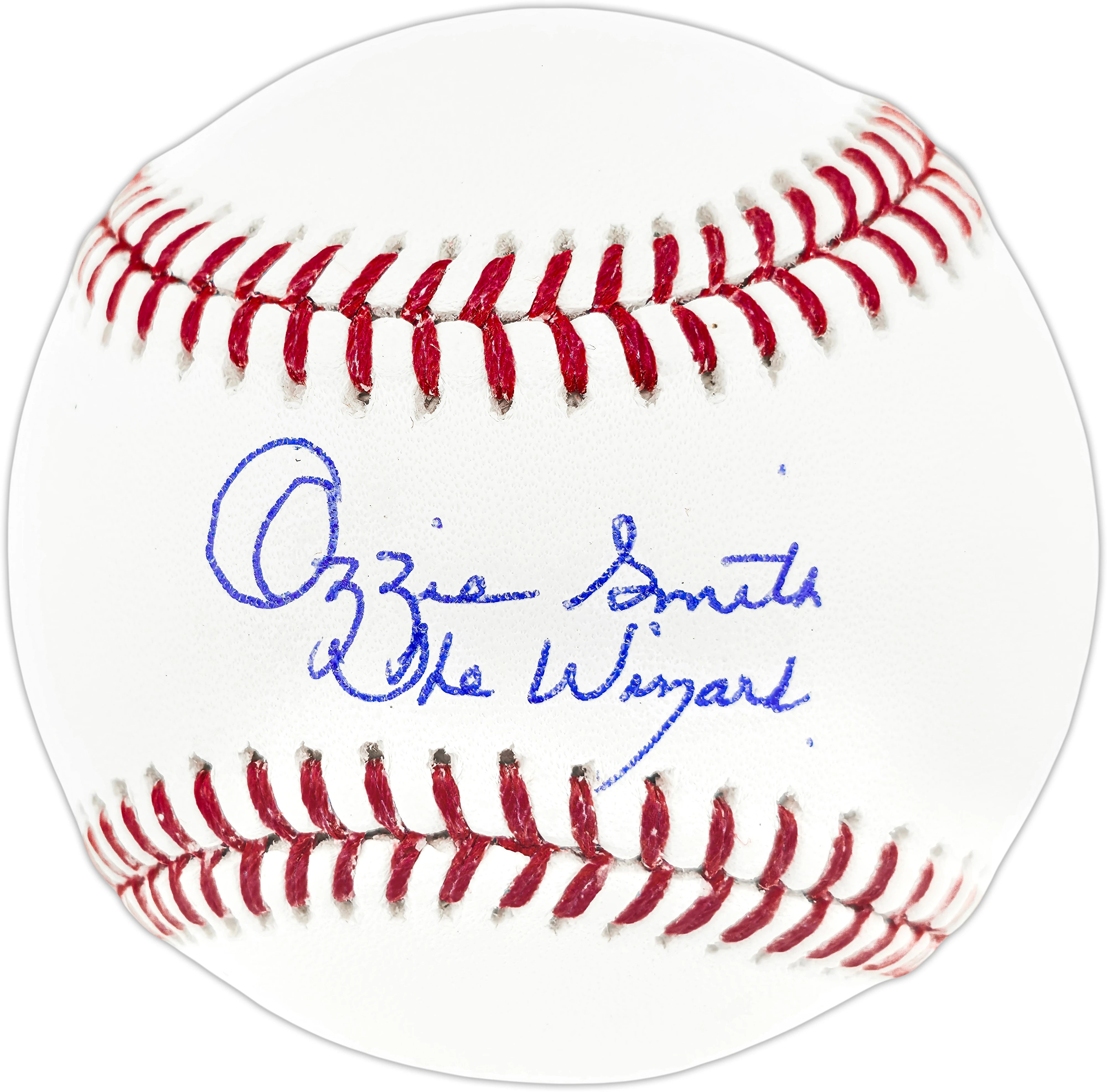 Ozzie Smith Autographed St. Louis Cardinals Official Major League Baseball with "The Wizard" Inscription - Beckett BAS QR Authenticated