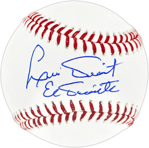 Luis Tiant Autographed Official Major League Baseball with "El Tiante" Inscription - JSA Authenticated