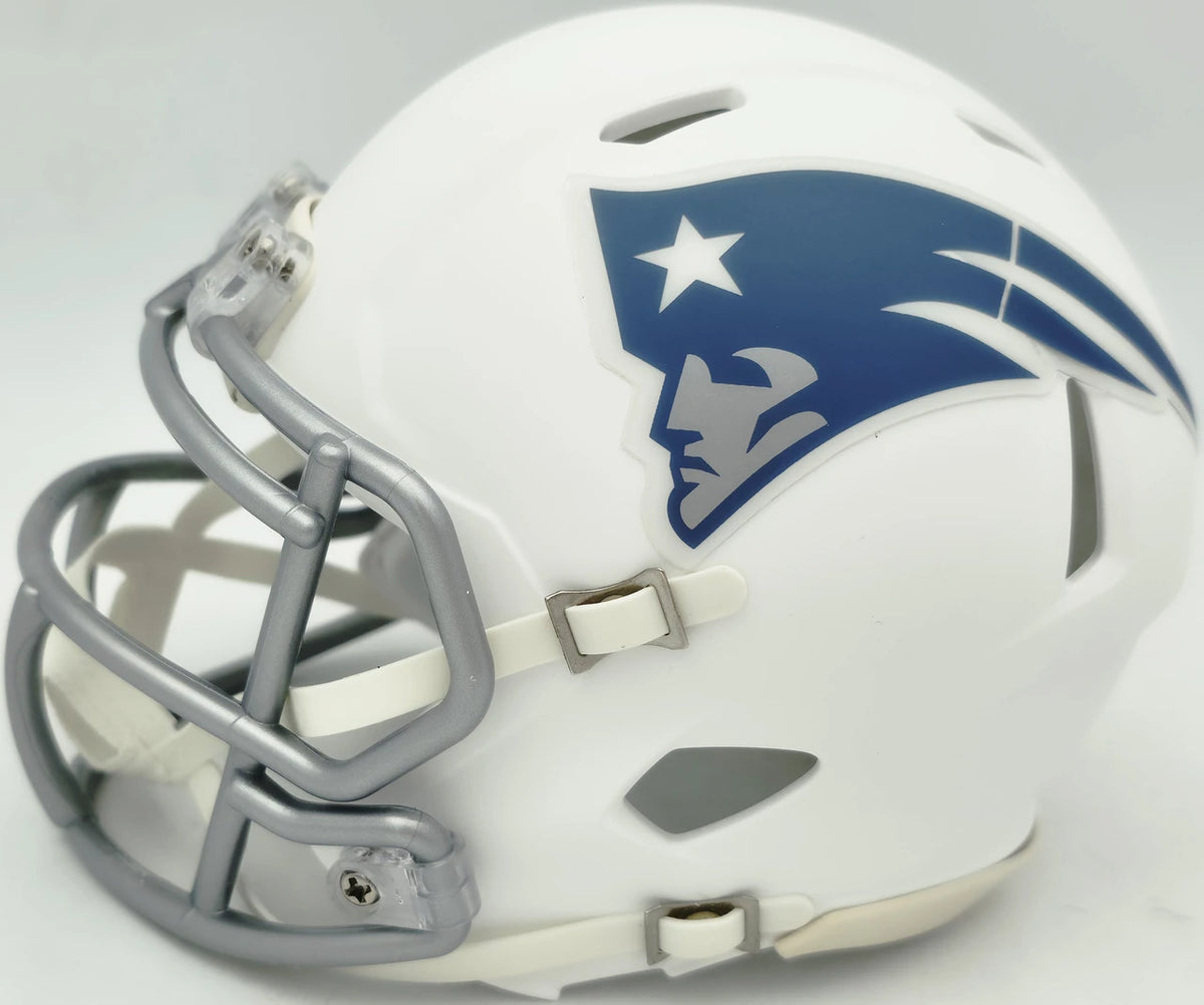 Mike Vrabel Autographed New England Patriots White Rivalries Speed Mini Helmet - JSA Witness Authenticated