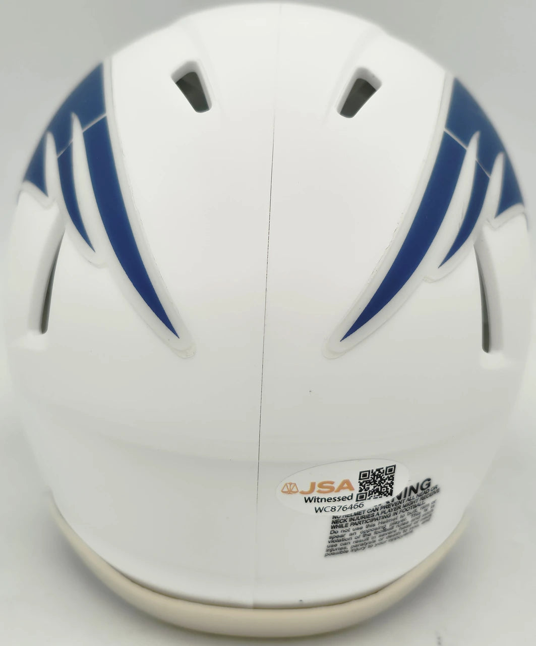 Mike Vrabel Autographed New England Patriots White Rivalries Speed Mini Helmet - JSA Witness Authenticated