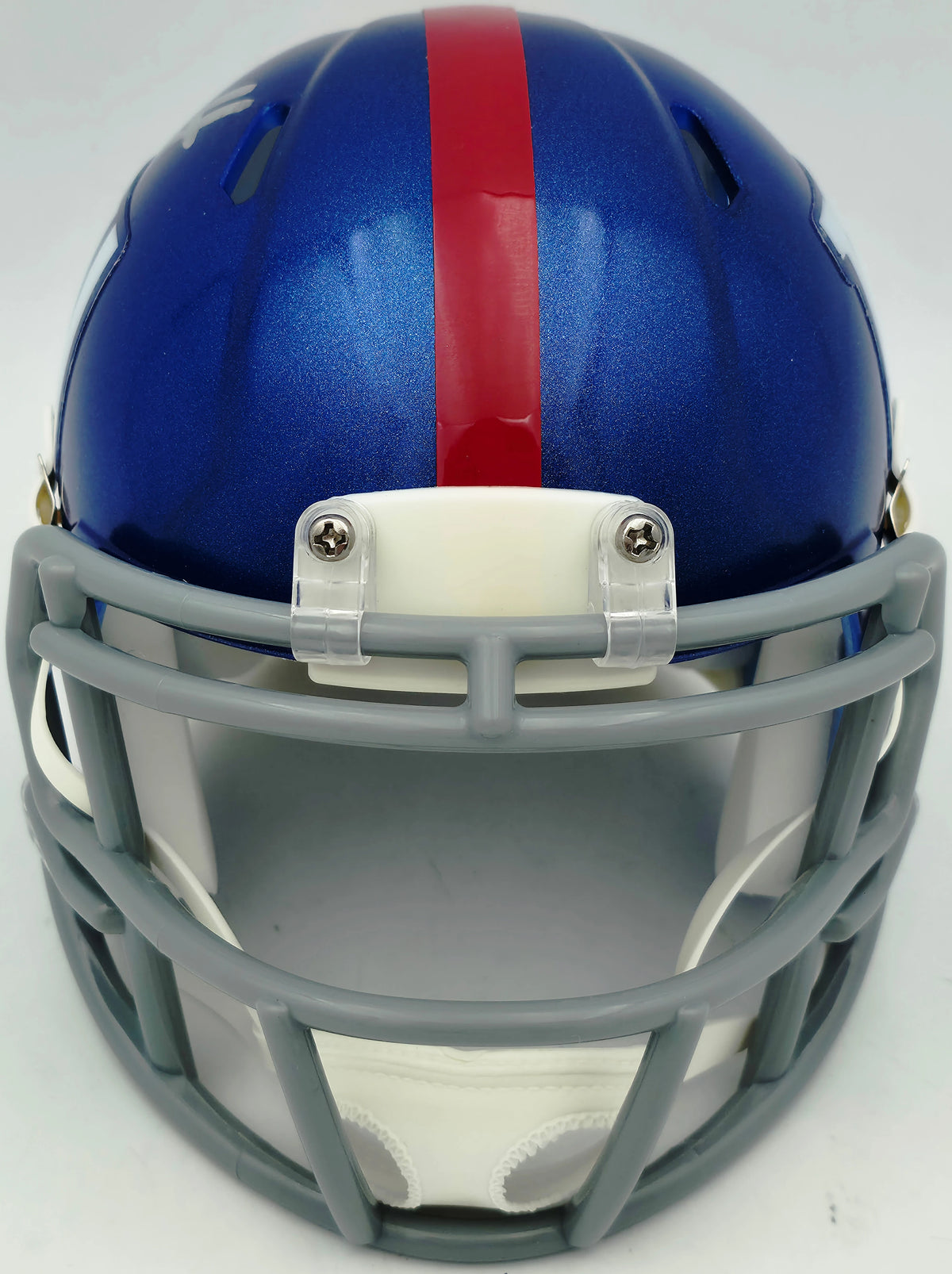 Cam Skattebo Autographed New York Giants Blue Speed Mini Helmet - Beckett BAS QR Authenticated