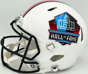 Hall of Fame Linebackers 5-Signature Autographed White HOF Logo Speed Authentic Helmet (Lawrence Taylor, Ray Lewis, Urlacher) - Beckett BAS Witness Authenticated