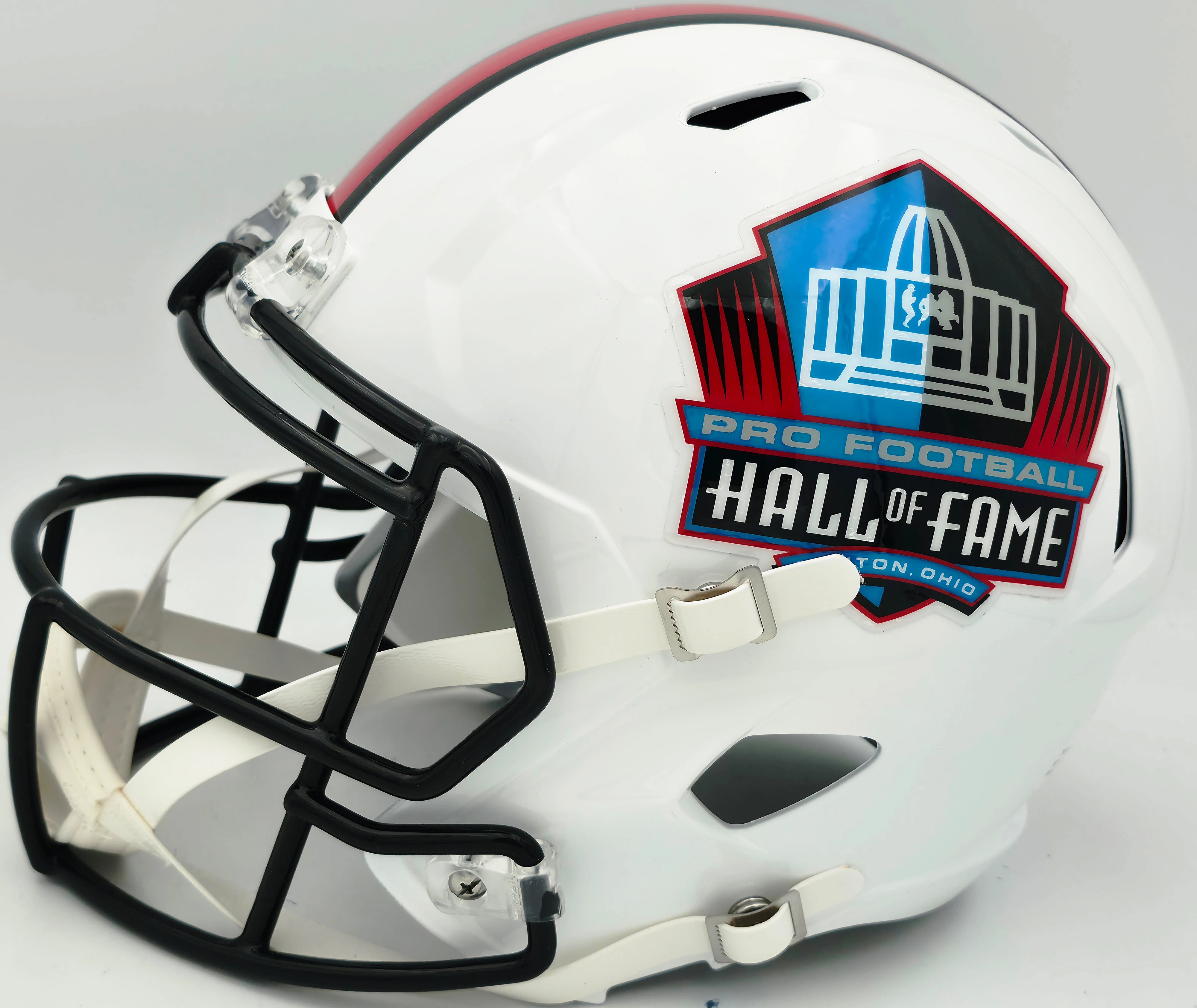 Hall of Fame Linebackers 5-Signature Autographed White HOF Logo Speed Replica Helmet (Lawrence Taylor, Ray Lewis, Urlacher) - Beckett BAS Witness Authenticated