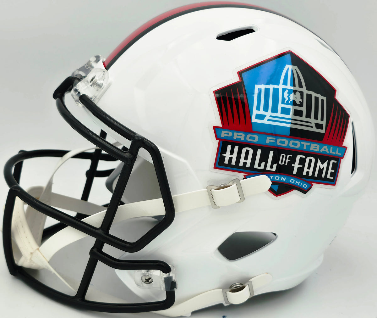 Hall of Fame Linebackers 5-Signature Autographed White HOF Logo Speed Replica Helmet (Lawrence Taylor, Ray Lewis, Urlacher) - Beckett BAS Witness Authenticated
