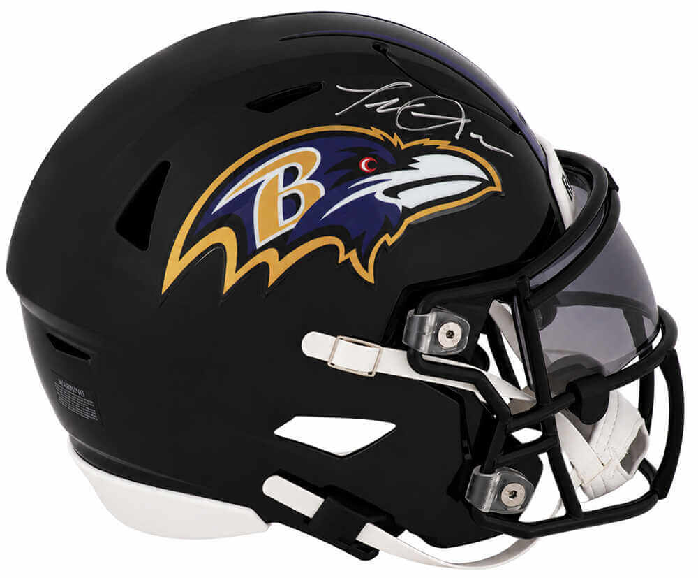 Terrell Suggs Signed Baltimore Ravens Riddell Mid-Size (MIDI) SpeedFlex Helmet - Schwartz Authenticated