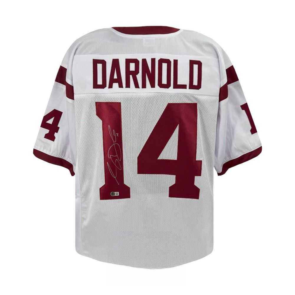 Sam Darnold Autographed USC Trojans White Jersey - BAS