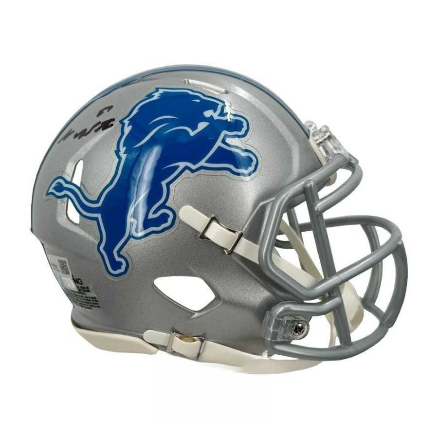 Sam LaPorta Autographed Detroit Lions Speed Mini Football Helmet - Fanatics
