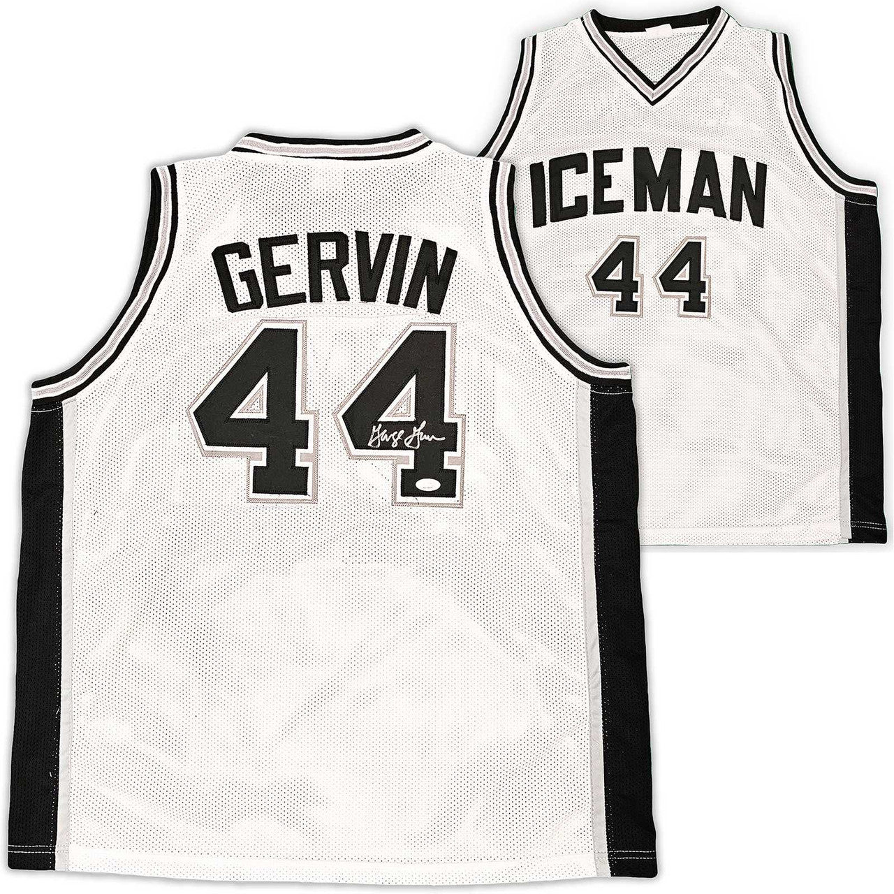 San Antonio Spurs George Gervin Autographed White Jersey JSA
