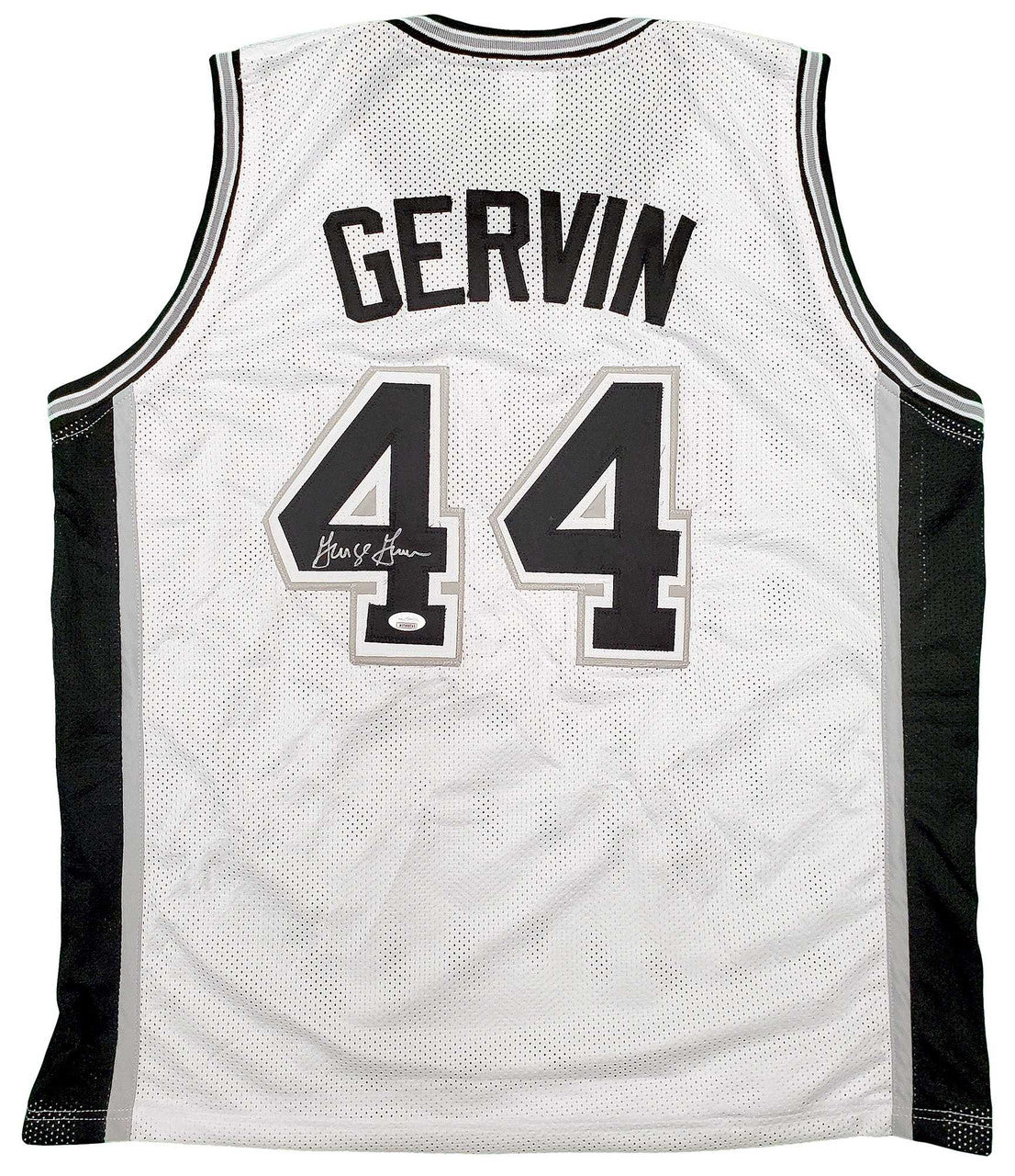 San Antonio Spurs George Gervin Autographed White Jersey JSA