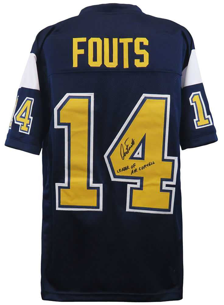 Dan Fouts Signed Dark Navy Throwback Jersey “Leader of Air Coryell” – San Diego Chargers – Schwartz Authenticated