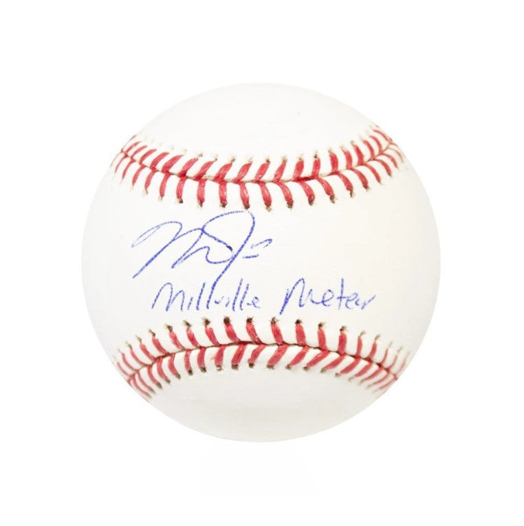 Mike Trout Millville Meteor Autographed Official MLB Baseball - MLB Hologram