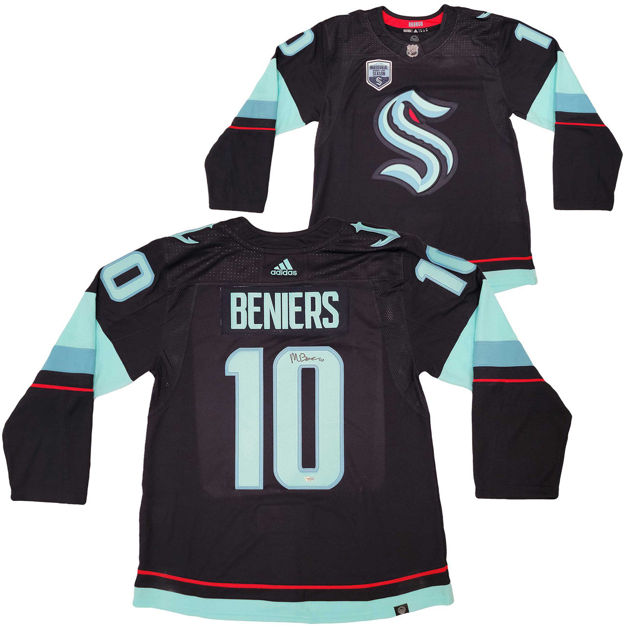 Matty Beniers Signed Seattle Kraken Jersey  Fanatics Authentic