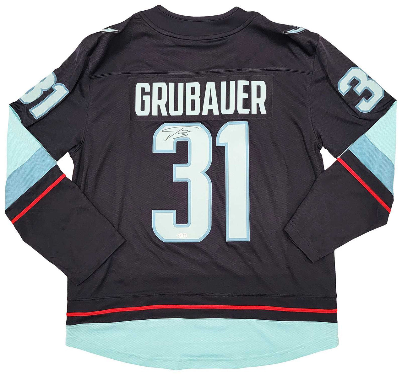 Philipp Grubauer Signed Seattle Kraken Jersey  Fanatics Authentic