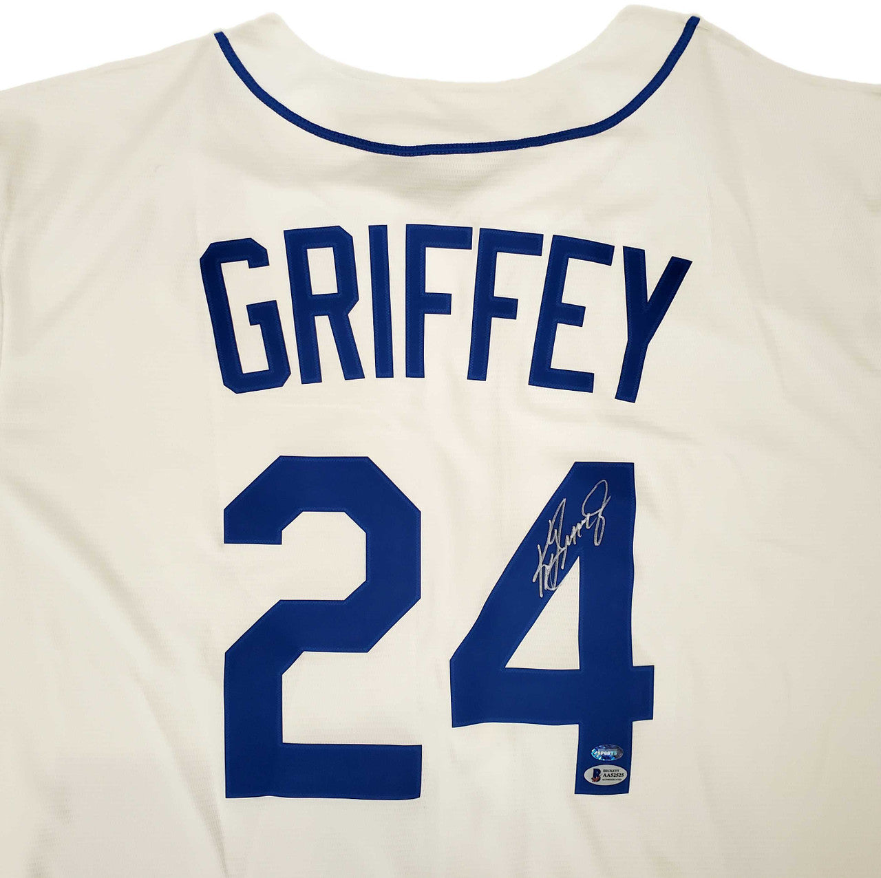 Ken Griffey Jr. Autographed Seattle Mariners White Nike Jersey – Size XL – Beckett BAS & MCS Holo