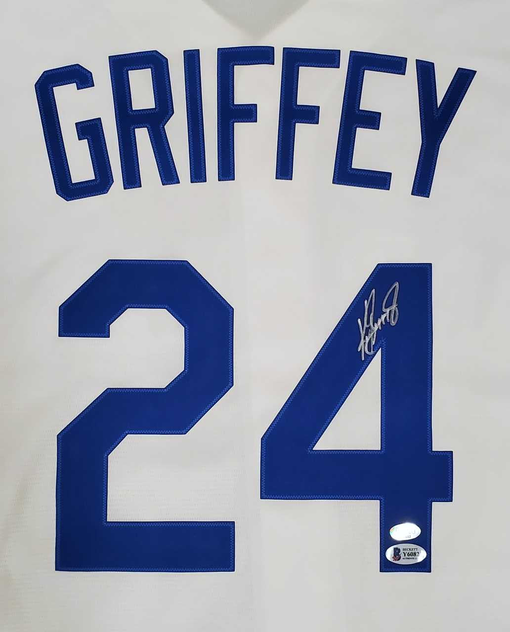 Seattle Mariners Ken Griffey Jr. Autographed White Nike Throwback Jersey Size XXL Beckett BAS & MCS Holo