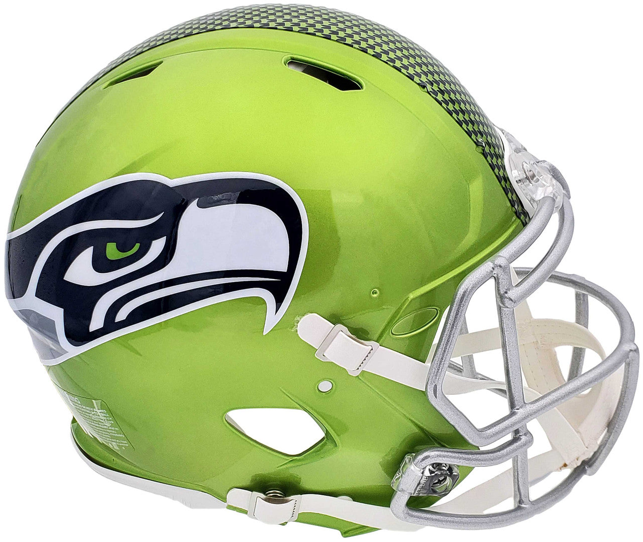 Seattle Seahawks Unsigned Green Flash Alternate Full Size Authentic Speed Helmet