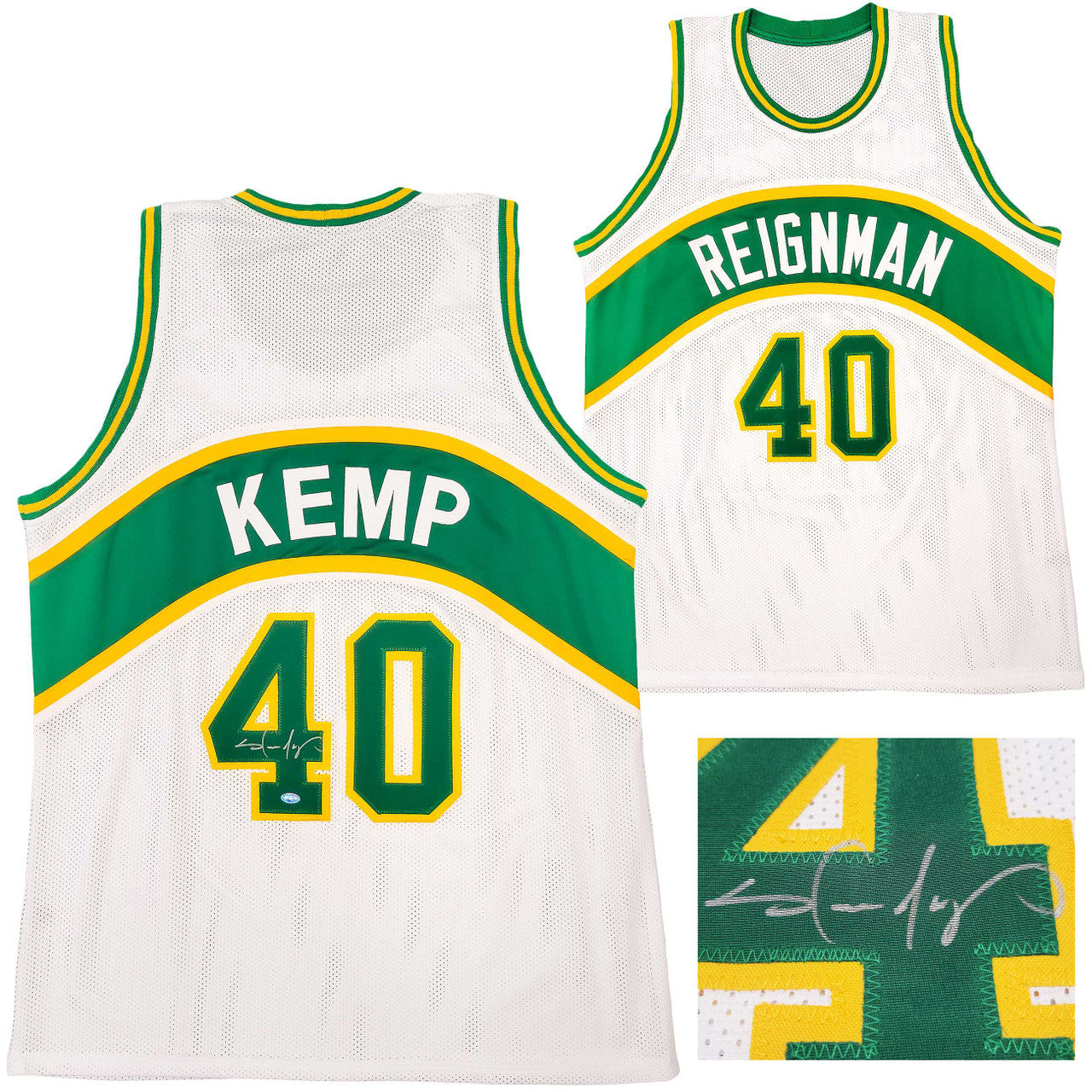 Shawn Kemp Signed Seattle SuperSonics White Jersey – MCS Hologram Certified