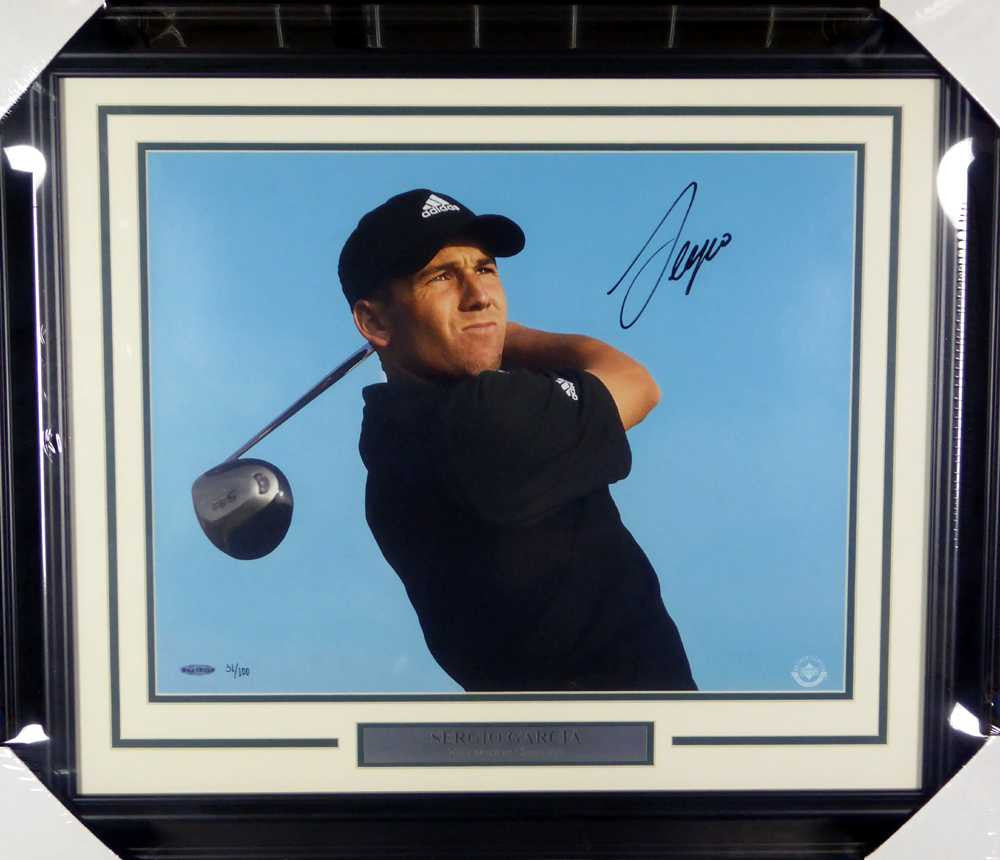 Sergio Garcia Autographed Framed 16x20 Photo LE #/100 UDA Holo