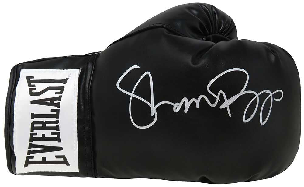 Shannon Briggs Signed Black Everlast Boxing Glove - Schwartz Authenticated