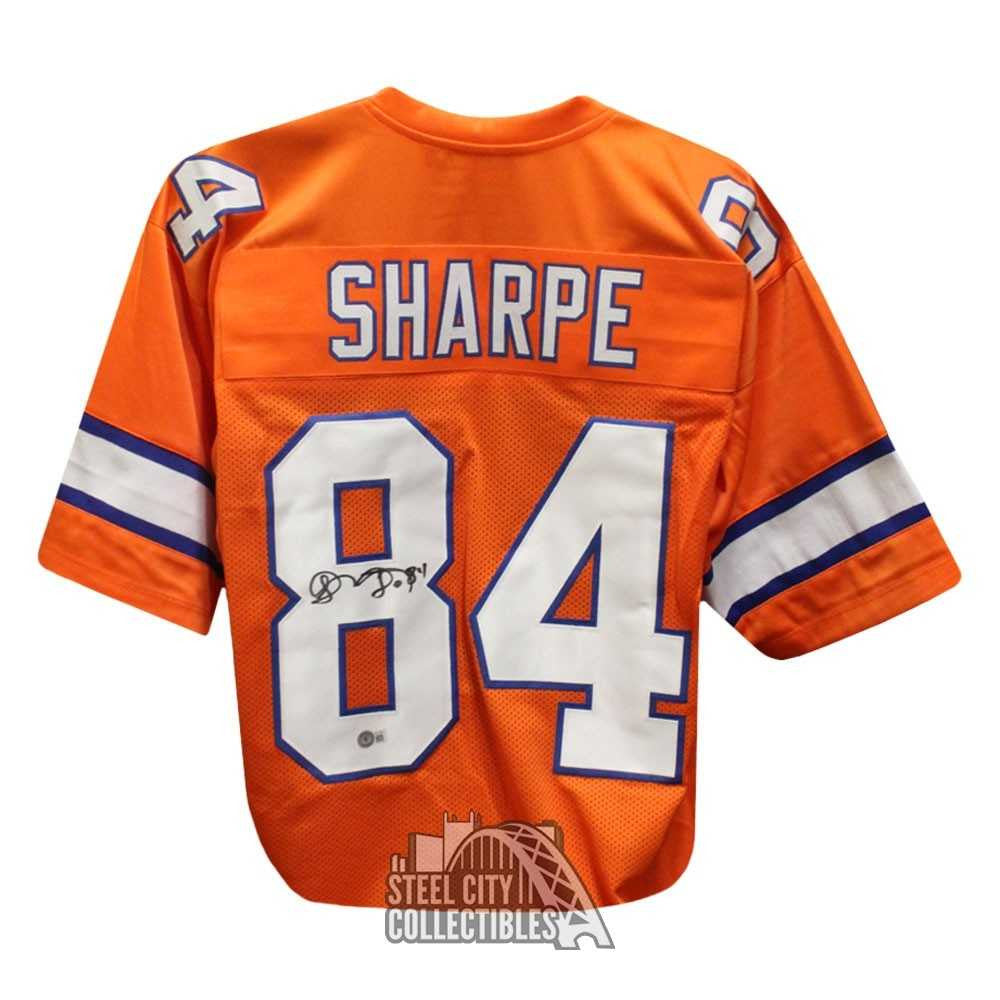 Shannon Sharpe Autographed Denver Broncos Orange Jersey – BAS COA