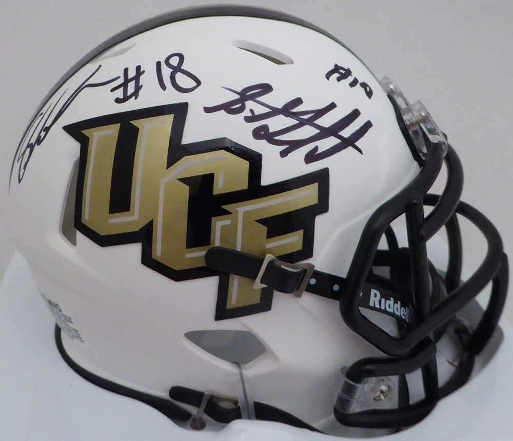 Shaquem & Shaquill Griffin Autographed UCF Golden Knights White Speed Mini Helmet – MCS Holo