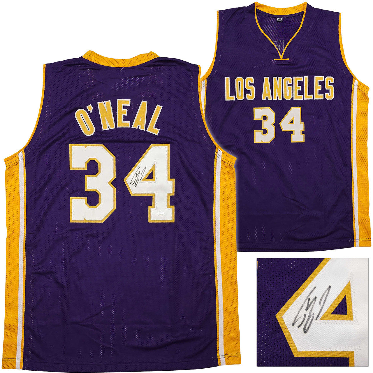 Shaquille O’Neal Autographed Los Angeles Lakers Custom Purple Basketball Jersey – JSA Certified