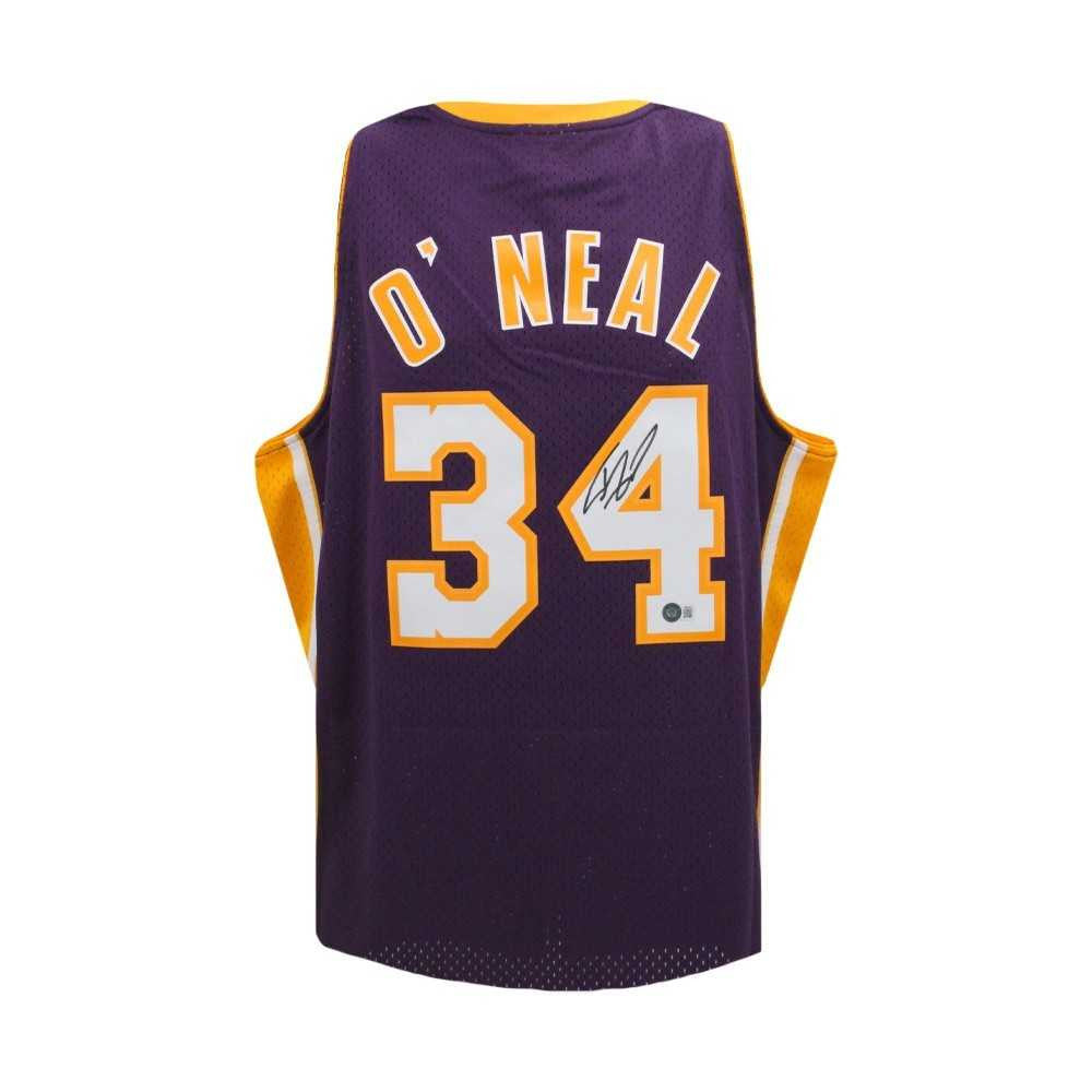 Shaquille O’Neal Signed Los Angeles Lakers Purple Authentic Jersey (L) – BAS COA