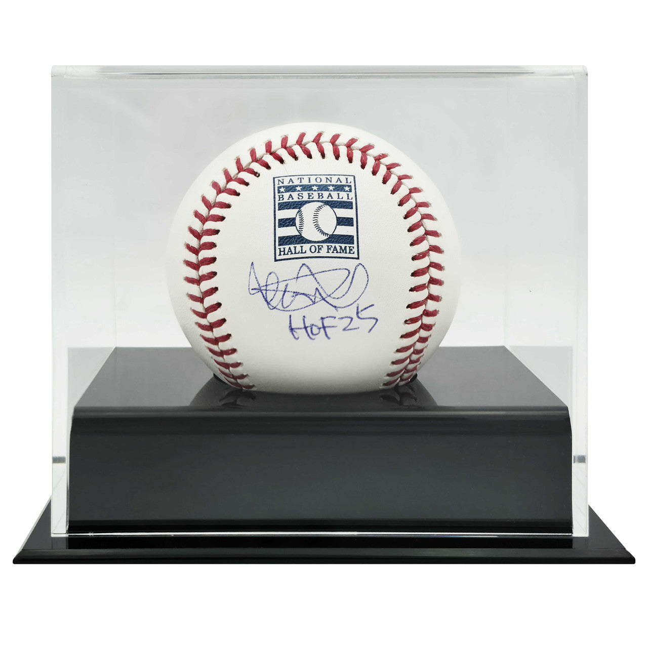 Single Acrylic Baseball Display Case - Black Base