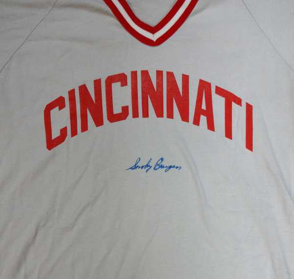 Smoky Burgess Autographed Cincinnati Reds Jersey PSA/DNA #W07515